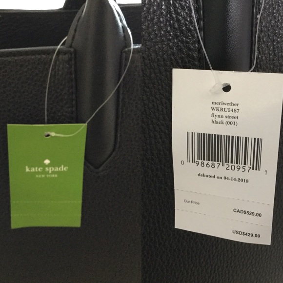 Kate Spade Leather Satchel Flynn Street Meriwether - Picture 7 of 8